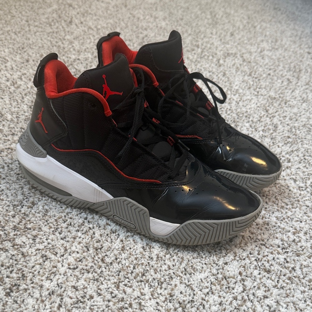 Men’s back and red Jordans